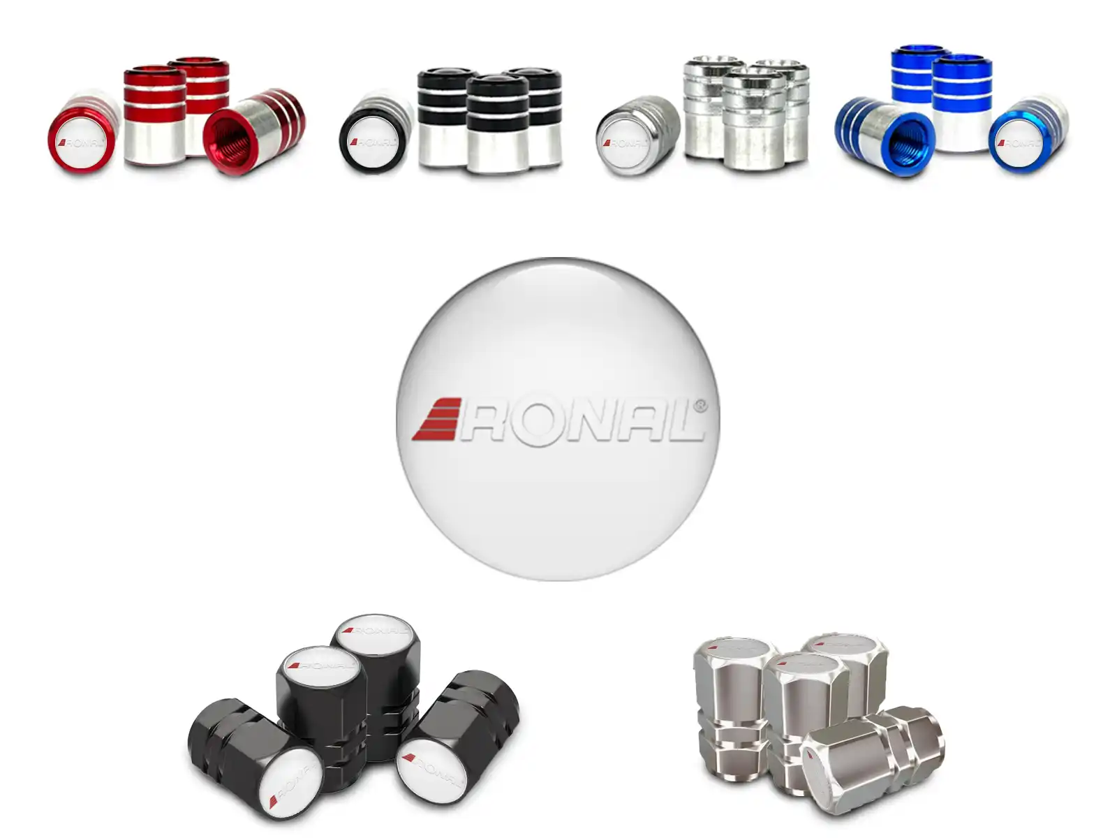 Ronal Protections Valve Vélos Look Acier Inox